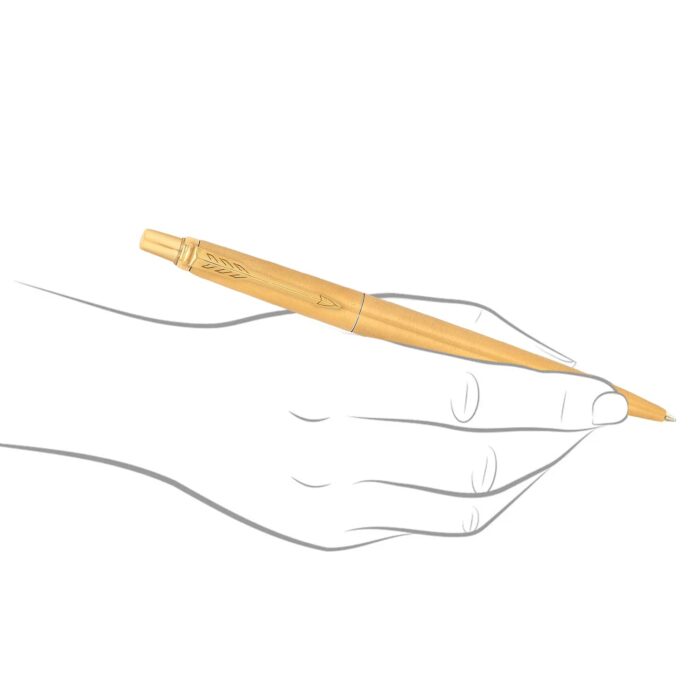 Parker Jotter Gold Blue Ball Pen - Image 4