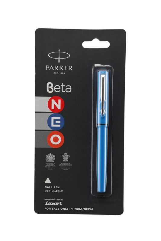 Parker Beta Neo Chrome Trim Ball Pen Ink Color - Blue