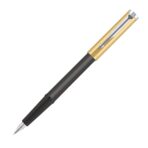 Parker Beta Premium Fountain Pen, Refillable, Chrome Trim, Gold with Free Ink Cartridge (1 Count, Ink - Blue)