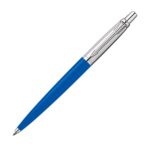 Parker Jotter Standard Ball Pen, Refillable, Chrome Trim, Blue (1 Count, Ink - Blue)