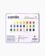 Camlin Artist Colour Pencils Assorted Pack of 24 Shades with FREE A4 Sketch Book - Image 2