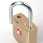 Small Brass TSA-Approved Luggage Lock with 2 Keys – Durable Travel Padlock for Suitcases & Bags (Gold) - Image 2