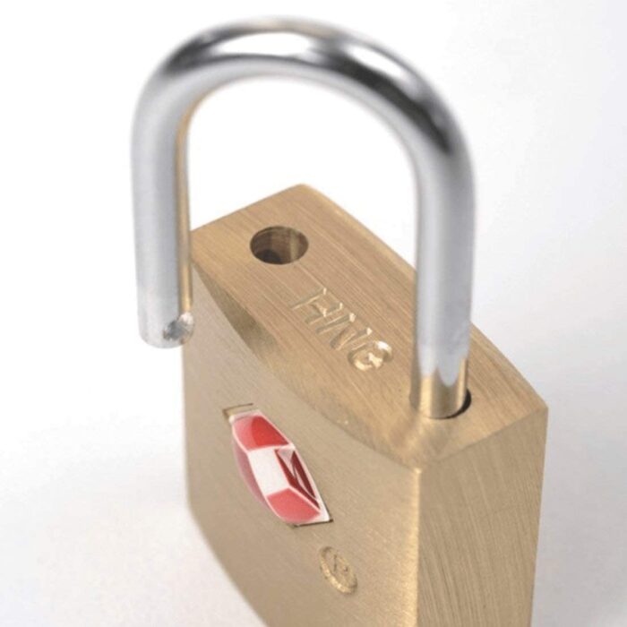 Small Brass TSA-Approved Luggage Lock with 2 Keys – Durable Travel Padlock for Suitcases & Bags (Gold) - Image 2