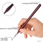 Keep Smiling Thin & Fine Tip Paint Brush Set – Mini Detail Liner Brushes (12-Piece) for Acrylic, Watercolor & Oil Painting - Image 3