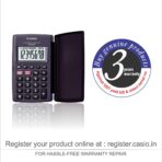Casio HL820LV-BK Portable Calculator with Flip Cover - Image 4