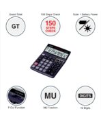 Casio DJ-120D 150 Steps Check and Correct Desktop Calculator with Bigger Screen/Keys (12 Digit) - Image 2