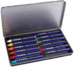 Lyra Aquacolor Watercolour Wax Pastel Crayons Set of 12 | Water Soluble Wax Pastels for Artists - Image 4