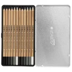 Lyra Rembrandt Polycolor Grey Tones Pencils Set of 12 | Artist Colour Pencils for Shading & Drawing - Image 2