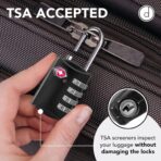 TSA-Approved 4-Digit Combination Luggage Lock – Durable Metal Travel Lock for Bags, Suitcases, and Backpacks (Black) - Image 5