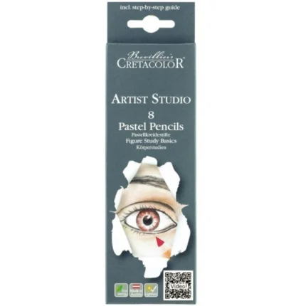 Cretacolor Artists Studio Line Pastel Pencil Set of 8 – Figure Study Basics