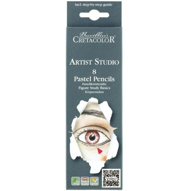 Cretacolor Artists Studio Line Pastel Pencil Set of 8 – Figure Study Basics