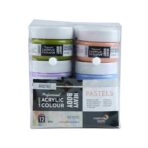 BRUSTRO Professional Artists HEAVYBODY Acrylic Paint Pastels- 50ML Pack of 12