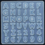Jags Alphabet and Number 4 mm Thick & 0.75 Inches | Silicone Resin Moulds - Image 2