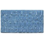 Jags Alphabet and Number Mould With Hole For Keyrings 8mm Thick & 2 Inches | Silicone Resin Moulds