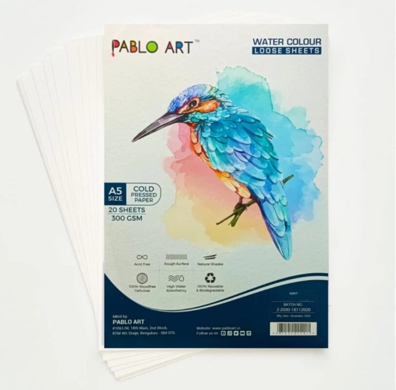 PABLO ART Water Colour Loose Sheets