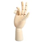 Chrome Wooden Art Mannequin Hand Model