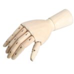 Chrome Wooden Art Mannequin Hand Model - Image 6