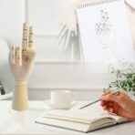Chrome Wooden Art Mannequin Hand Model - Image 4