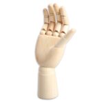 Chrome Wooden Art Mannequin Hand Model - Image 7