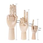 Chrome Wooden Art Mannequin Hand Model - Image 3