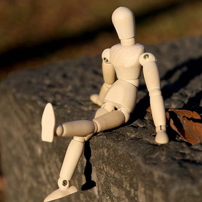 Artists Wooden Manikin Drawing Wooden Human - Image 6