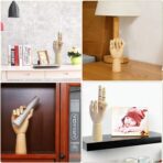 Chrome Wooden Art Mannequin Hand Model - Image 8