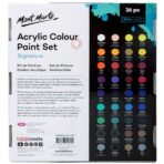 Mont Marte Acrylic Paint Set 36 Colors 36ml Multicolour - Image 3