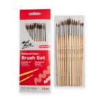 Mont Marte Natural Hair Round Brush Set 13 - Image 3