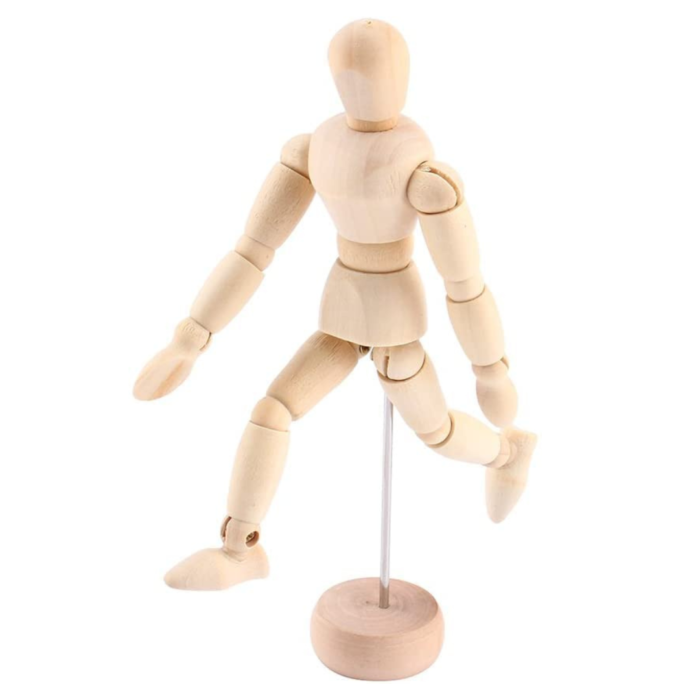 Artists Wooden Manikin Drawing Wooden Human - Image 1