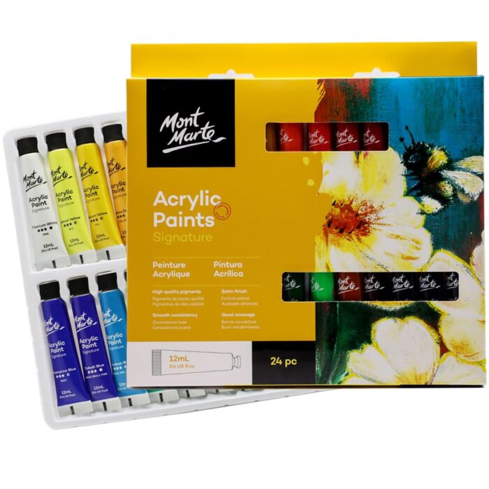 Mont Marte Acrylic Paints Signature 12ml 24pcs - Image 1