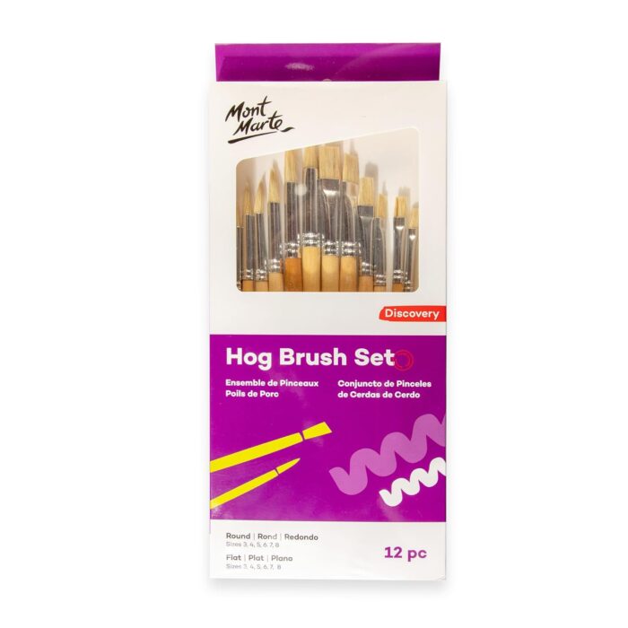 Mont Marte Hog Brush Set 12pc - Image 1