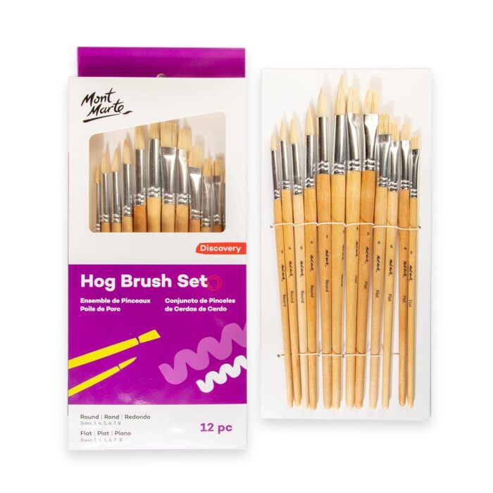 Mont Marte Hog Brush Set 12pc - Image 3