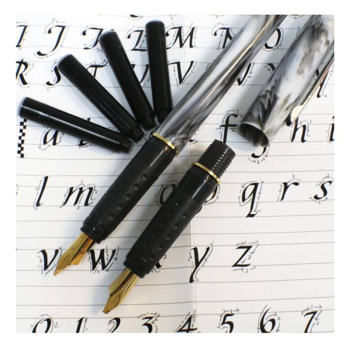 Mont Marte Calligraphy 2 Nib Pen Set Signature 8pc - Image 2