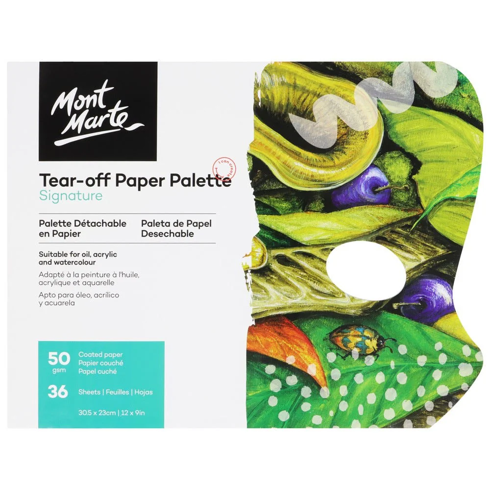 mont-marte-tear-off-paper-palette-signature-50gsm-36-sheet_front Mont Marte Tear-off Paper Palette Signature 50gsm 36 Sheet - Image 1