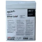 Mont Marte Imitation Silver Leaf 14x14cm 25 Sheet - Image 4
