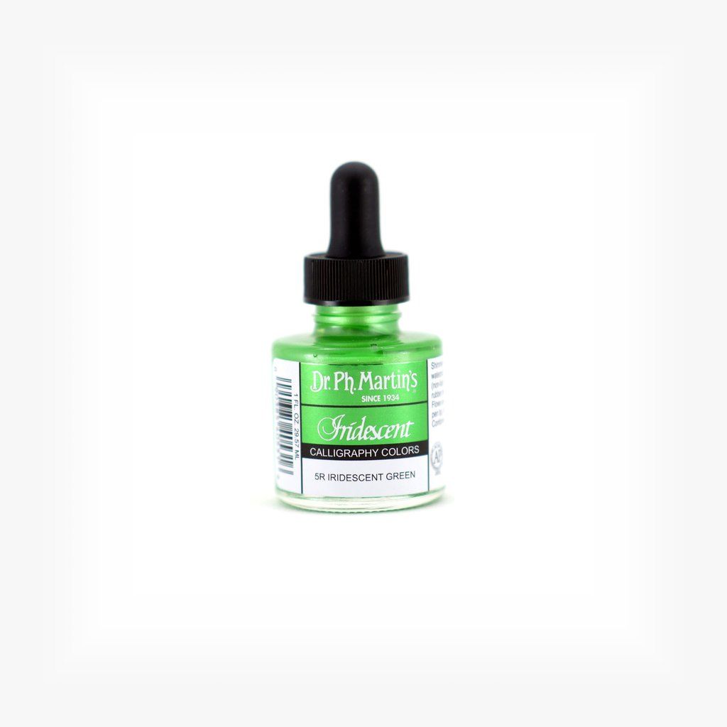 Dr. Ph. Martin's Iridescent Calligraphy Colors Paint - 30 ML Bottle - Iridescent Green (5R) Dr. Ph. Martin's Iridescent Calligraphy Colors Paint - 30 ML Bottle - Iridescent Green (5R)