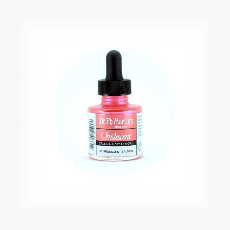 Dr. Ph. Martin's Iridescent Calligraphy Colors Paint - 30 ML Bottle - Iridescent Salmon (3R)