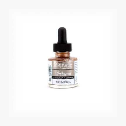 Dr. Ph. Martin's Iridescent Calligraphy Colors Paint - 30 ML Bottle - Nickel (13R)