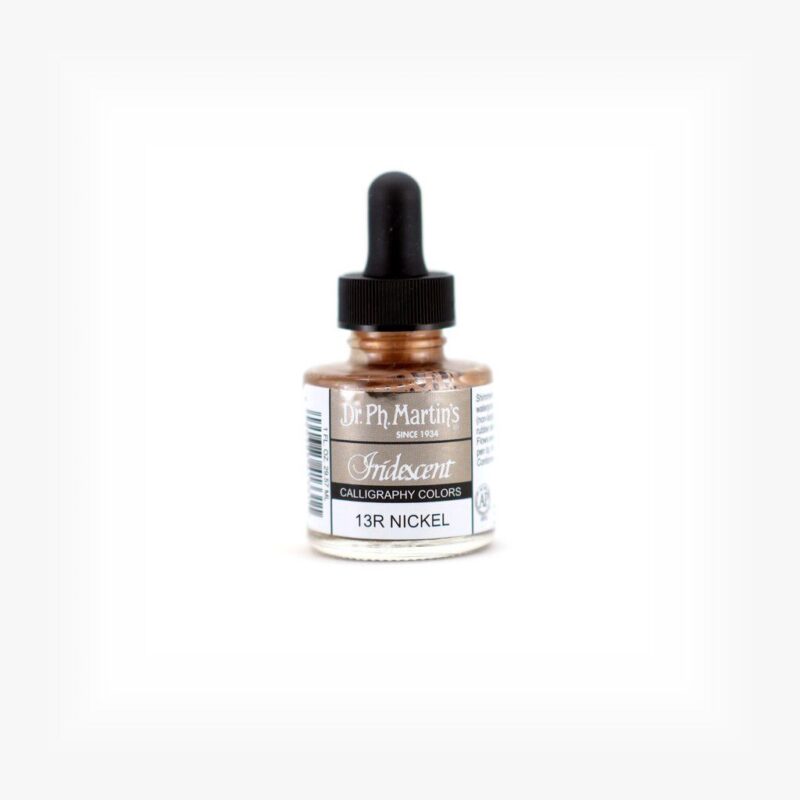 Dr. Ph. Martin's Iridescent Calligraphy Colors Paint - 30 ML Bottle - Nickel (13R)