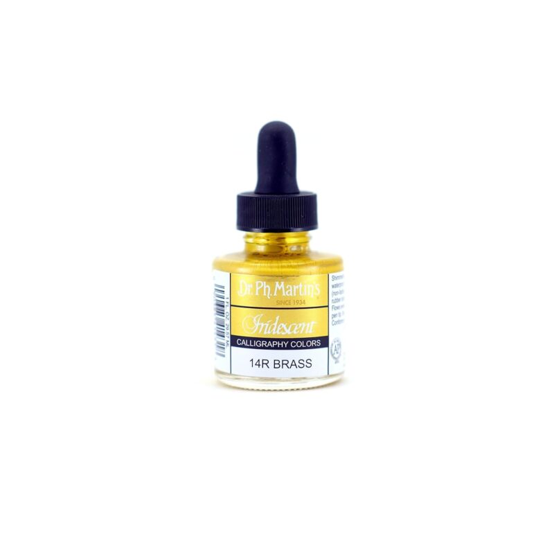 Dr. Ph. Martin's Iridescent Calligraphy Color, 1.0 oz, Brass (14R)