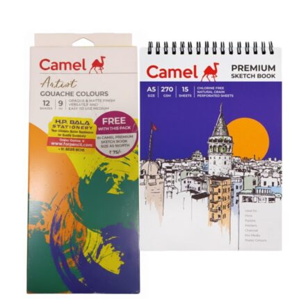 Camel Artist Gouache Colours – 12 Shades 9ml Tubes
