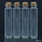 Glass Messages Bottle 4pcs Set (90MM)