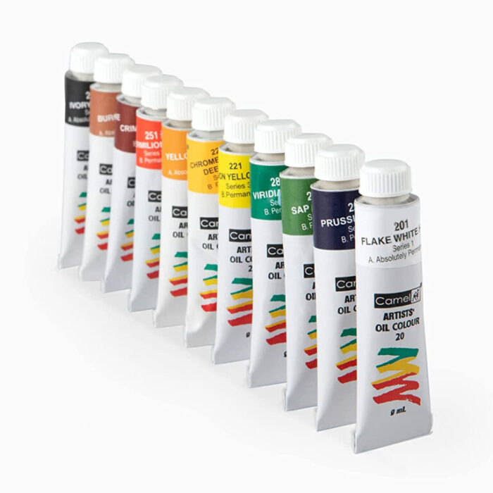 Camel Artist Oil Colour Set of 18 Shades – 9ml Tubes