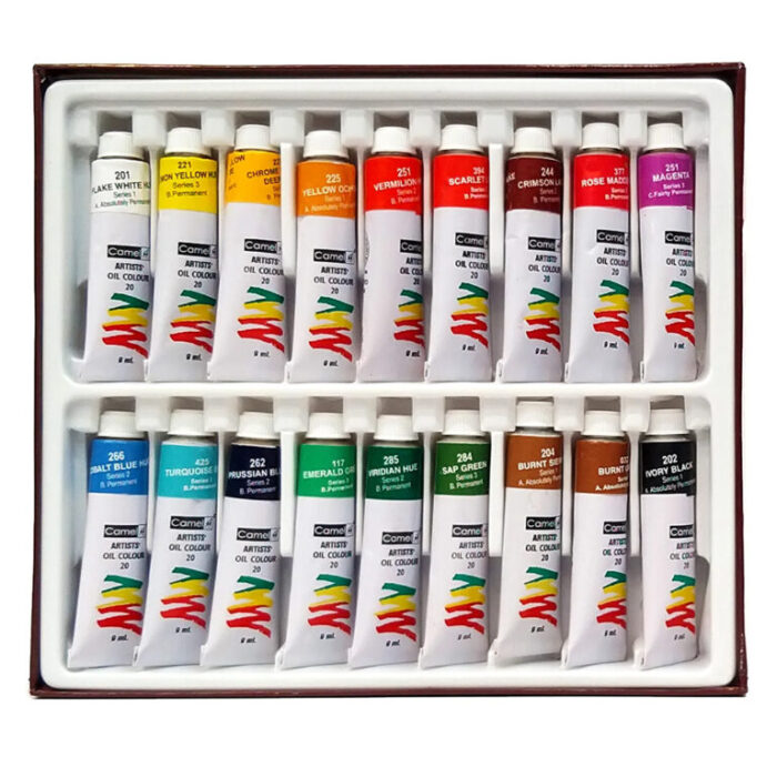 Camel Artist Oil Colour Set of 18 Shades – 9ml Tubes
