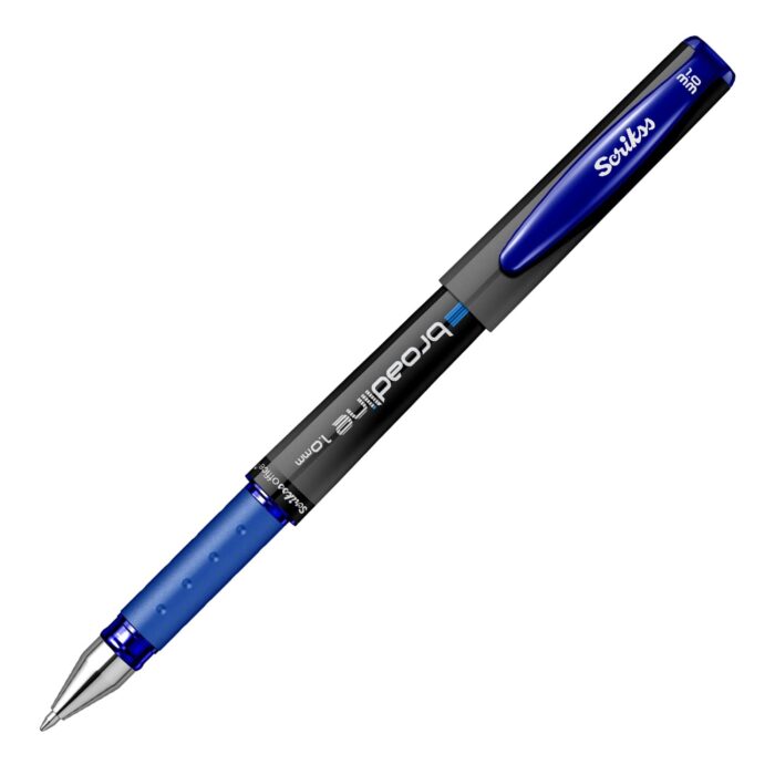 Scrikss | Office Broadline | 0.1mm | Gel Pen | Blue | Pack Of 12