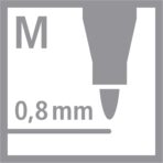 Stabilo | dr!ver Series | Premium Fineliner | 0.8mm | Fine | Black