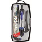 Maped Technic Compass with Extension Leg – Set of 7 Math Instruments