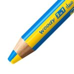 Stabilo | Multi-Talented Pencil | Woody 3 In 1 Duo | Yellow/Cyan Blue | 1 Piece