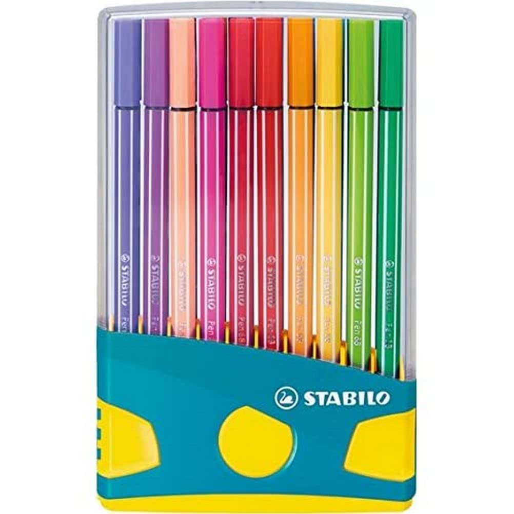 61xlwM46irL._SL1002_ Stabilo | Pen 68 | Sketch Pen | Pack Of 20 | Assorted Colours