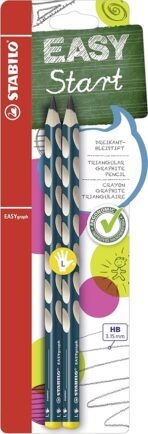 Stabilo | Easygraph Pencil | 2 Pack | Left Handed | HB Petrol